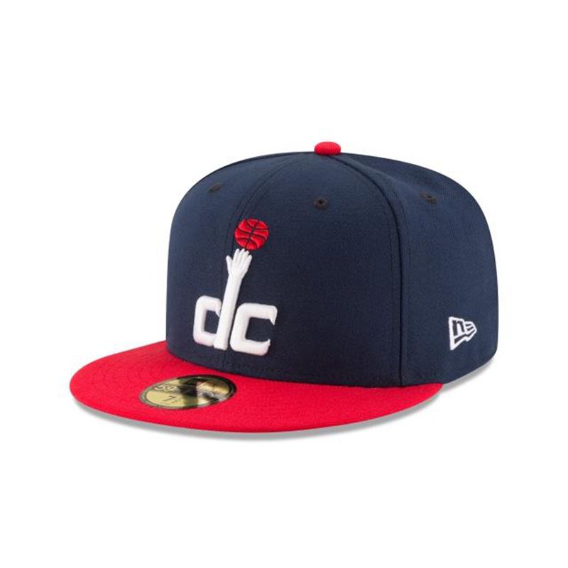 NBA Washington Wizards 2tone 59Fifty Fitted (VAT3392) - Blue New Era Caps